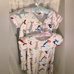 Hanna Andersson Mermaid Dress Size 10! Xmas Gift for Twins, Cousins, or BFs!